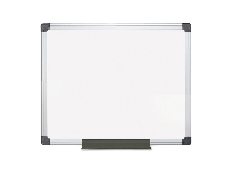 Bi-Office Maya Lacquered Steel Dry-Erase Whiteboard, Anodized Aluminum Frame, 3' x 2' (MA0307170)