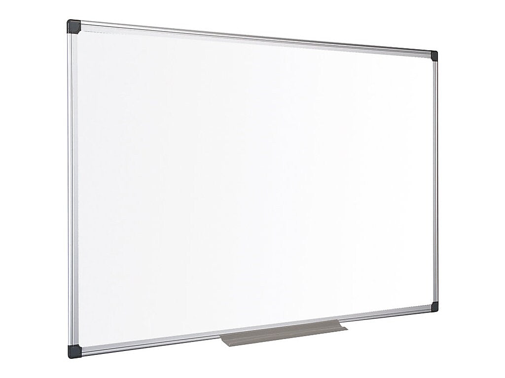 Bi-Office Maya Lacquered Steel Dry-Erase Whiteboard, Anodized Aluminum Frame, 3' x 2' (MA0307170)