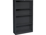 HON Brigade 4-Shelf 59"H Bookcase, Black Steel (HS60ABCP)