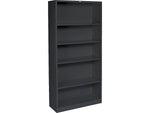 HON Brigade 5-Shelf 71"H Bookcase, Black Steel (HS72ABCP)