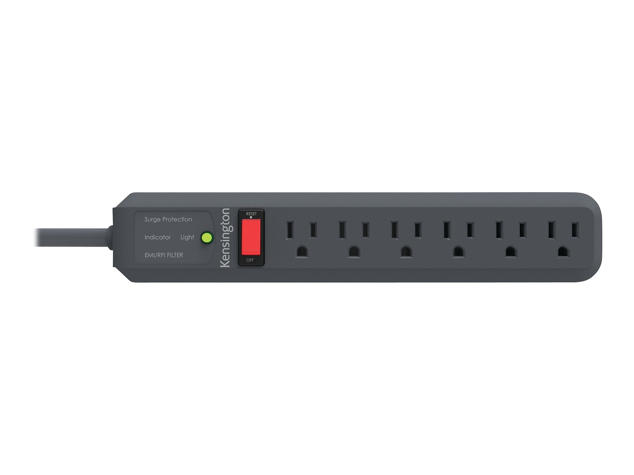 Kensington Guardian 6-Outlet Surge Protector, 15' Cord (K38215NA)