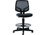 HON Volt Mesh Back SofThread Leather Computer and Desk Stool, Black (H5715.SB11.T)