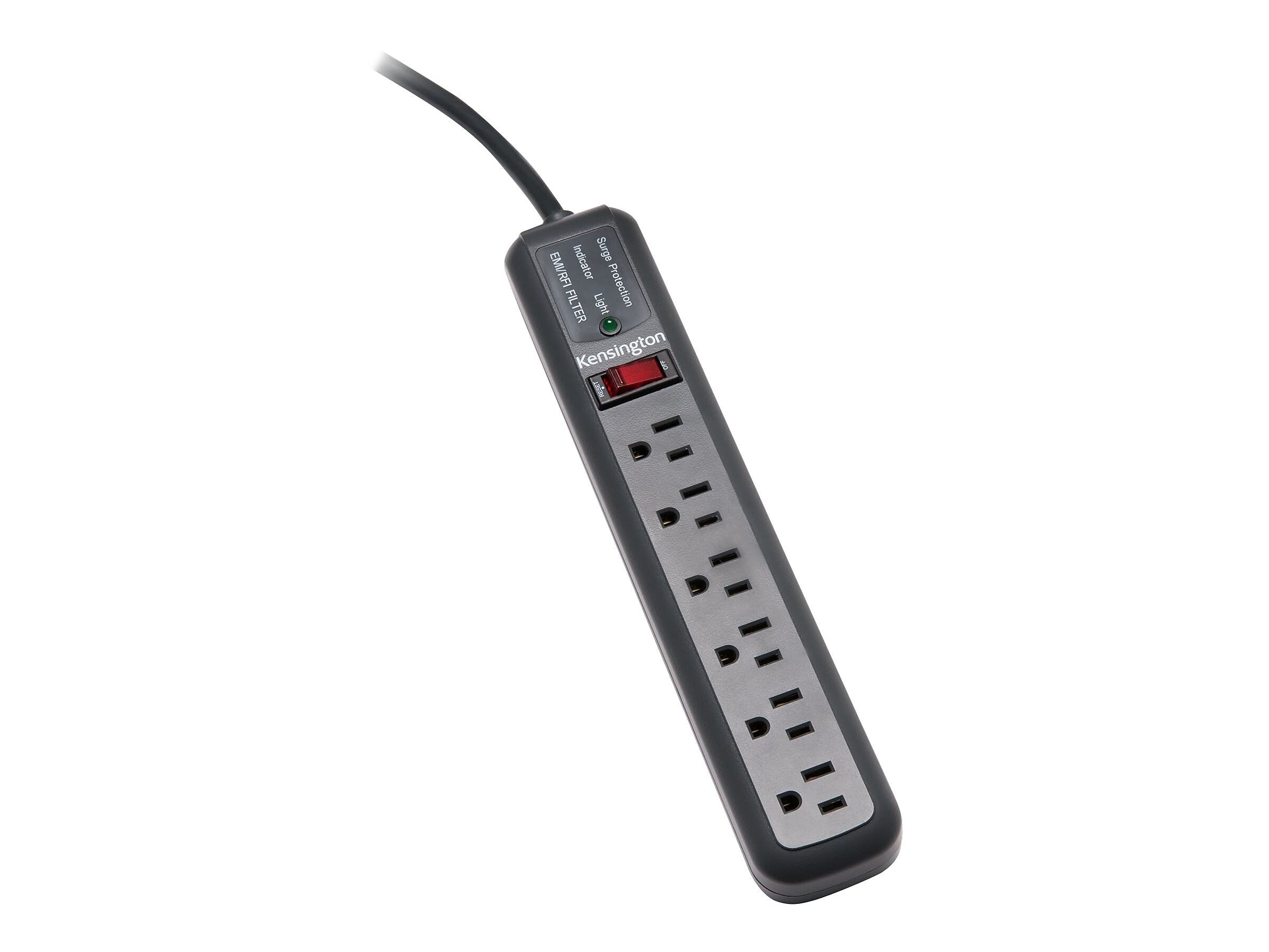 Kensington Guardian 6-Outlet Surge Protector, 15' Cord (K38215NA)