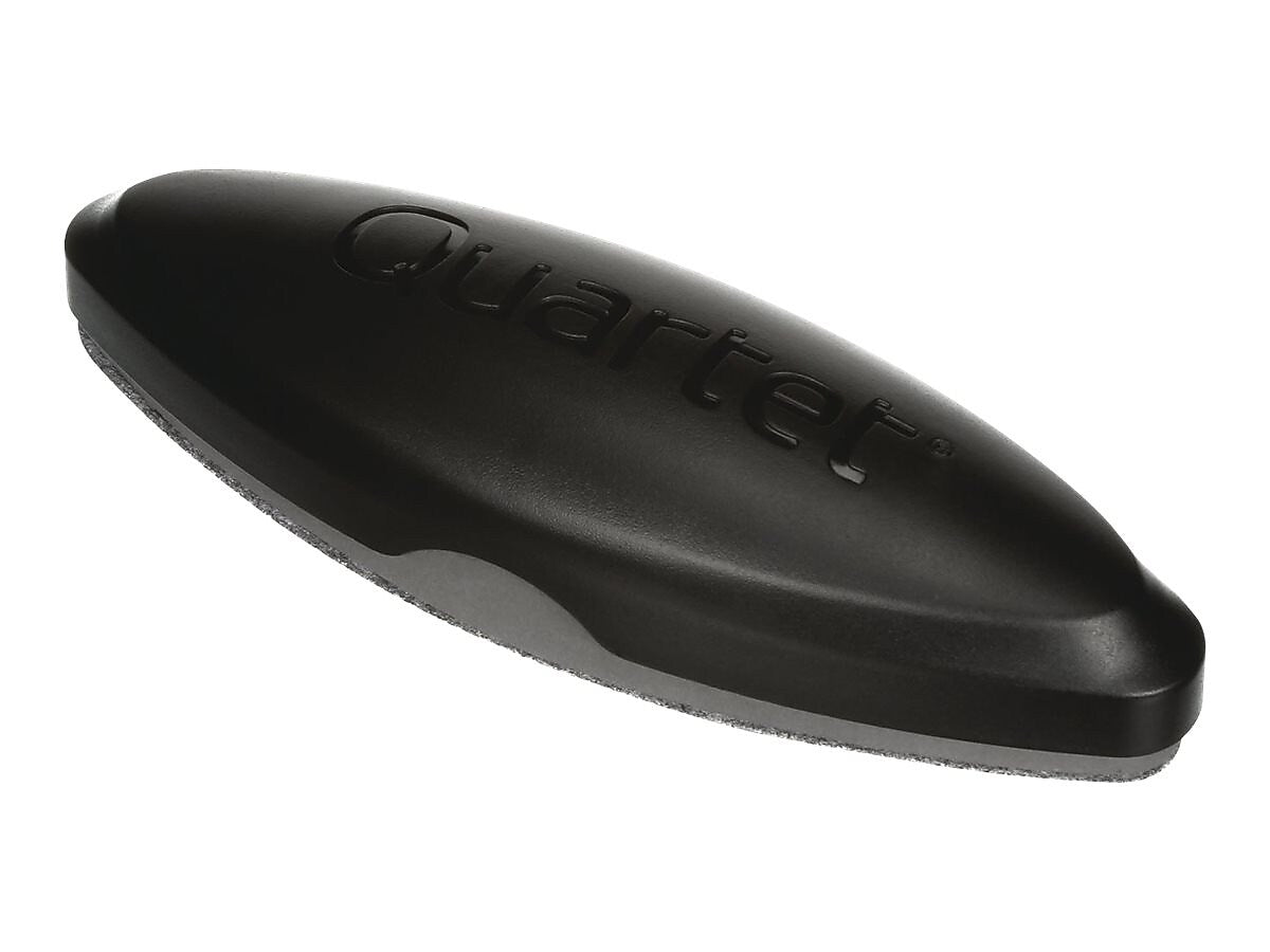 Quartet Magnetic 2-in-1 Eraser, 6 1/2" x 2" x 1 3/8", Black, 2" W x 6.50" L, Comfortable Grip, Black, Felt, Foam, 1/Each