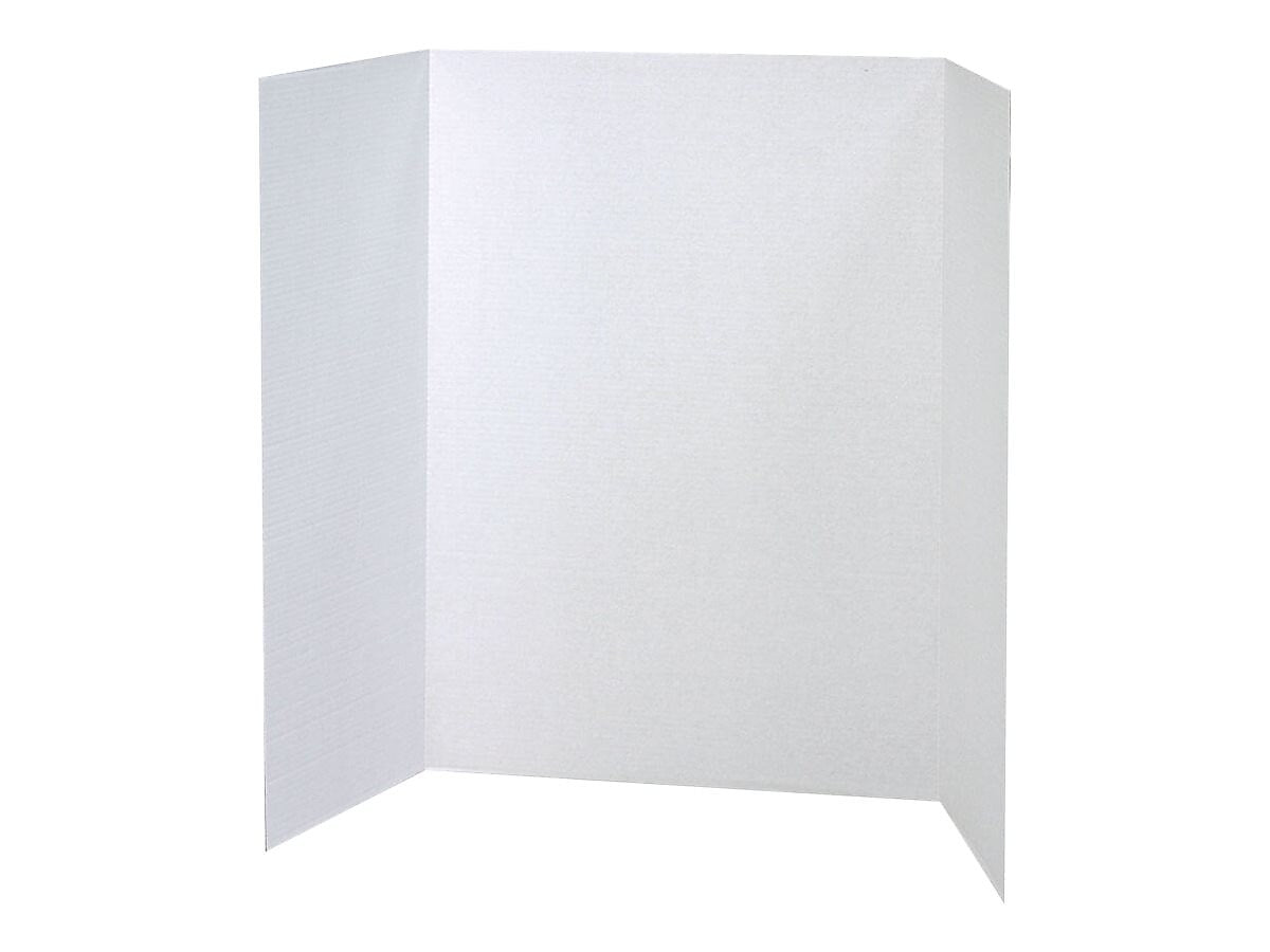 Pacon Cardboard Presentation Board, 36" x 48", White/Kraft Natural, 24/Carton (3763)