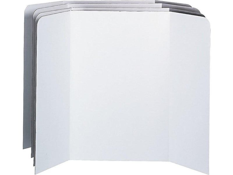 Pacon Cardboard Presentation Board, 36" x 48", White/Kraft Natural, 24/Carton (3763)