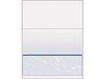 Paris DocuGard Standard 8.5" x 11" Security Check On Bottom, 24 lbs., Blue, 500 Sheets/Ream (PRB04517)