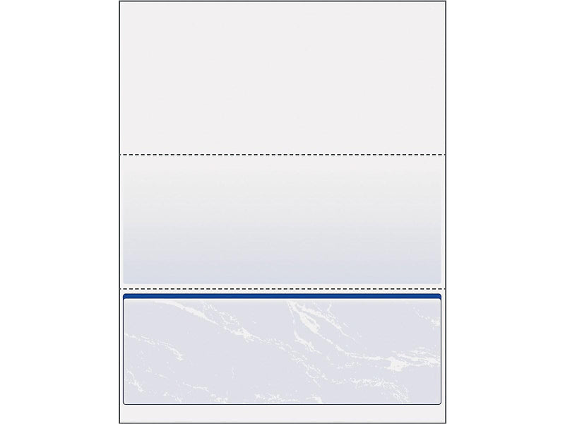 Paris DocuGard Standard 8.5" x 11" Security Check On Bottom, 24 lbs., Blue, 500 Sheets/Ream (PRB04517)