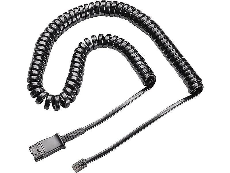 Plantronics U10P Headset Cable, Black (784Q5AA)