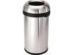 simplehuman Indoor Trash Can with Lid, Brushed Stainless Steel, 16 Gallon (CW1407)
