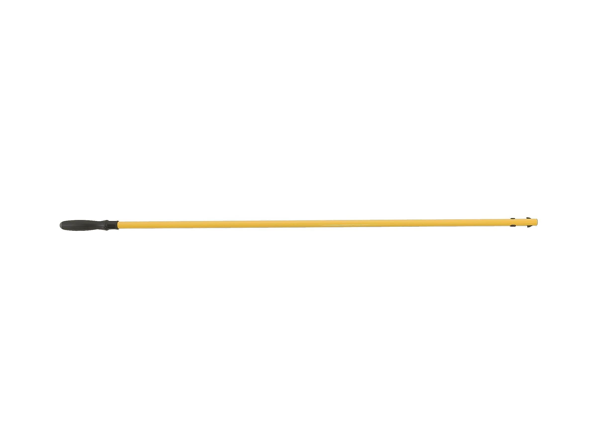 Rubbermaid Hygen 58" Aluminum Wet Mop Handle, Yellow (FGQ75000YL00)