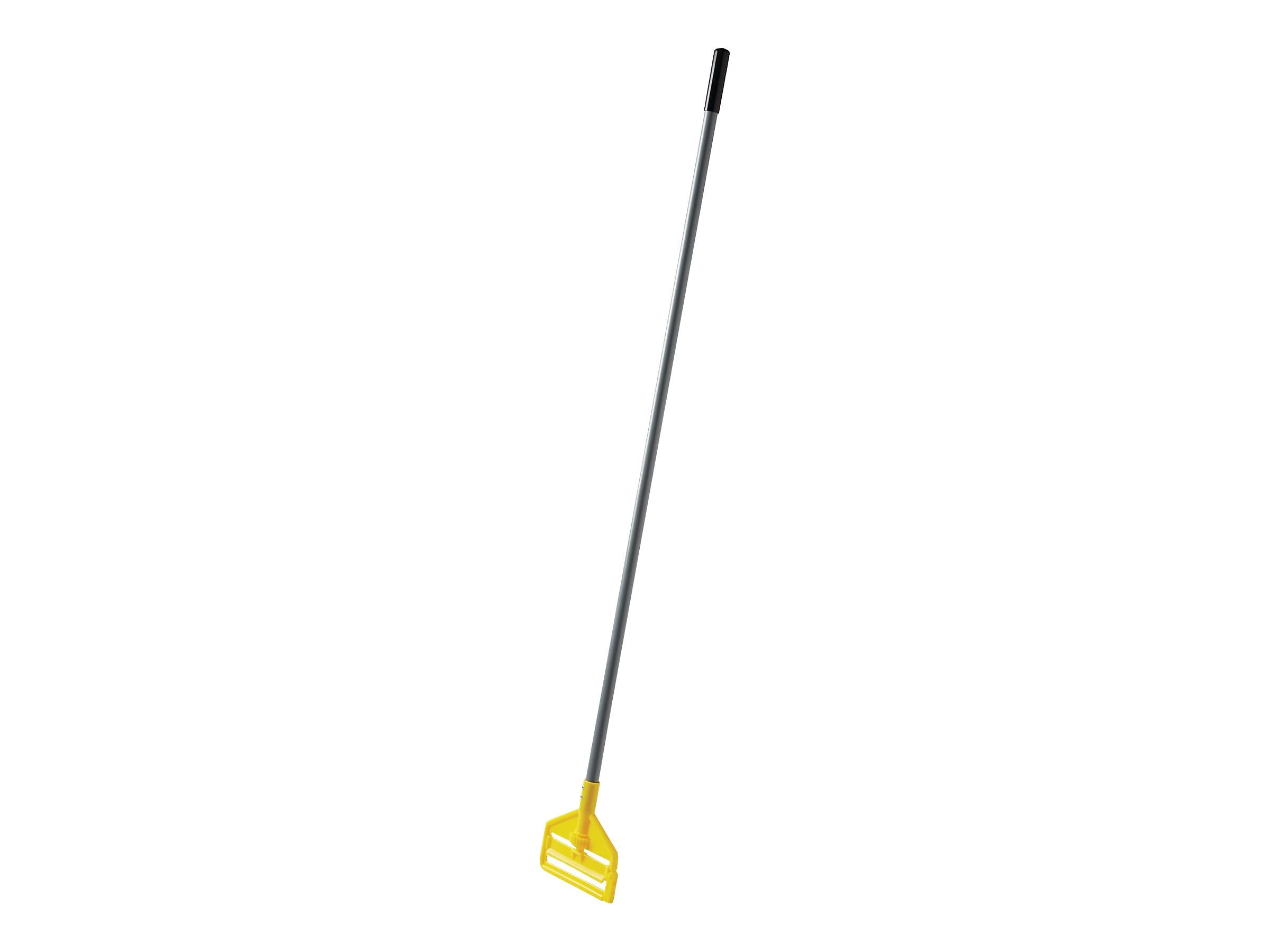 Rubbermaid Invader 60" Fiberglass Wet Mop Handle, Gray/Yellow (FGH14600GY00)