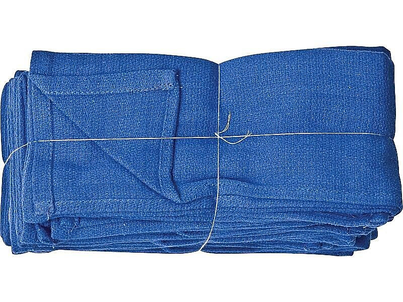 Monarch Brands Cotton Cleaning Wipers, 24" x 14", Blue, 50 Wipers/Box (N010-C67-10)