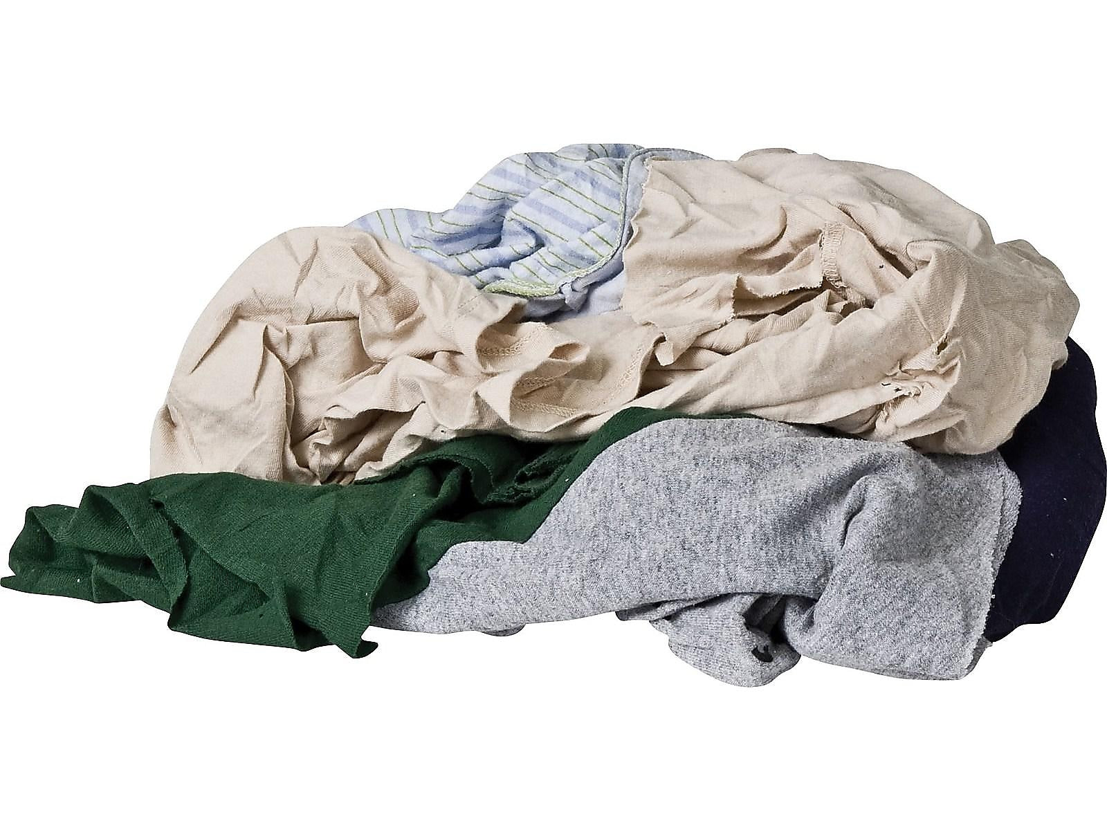 Monarch Brands Cotton Cleaning Rags, Multicolor, 125 Rags/Pack (R020-C45-A-25)