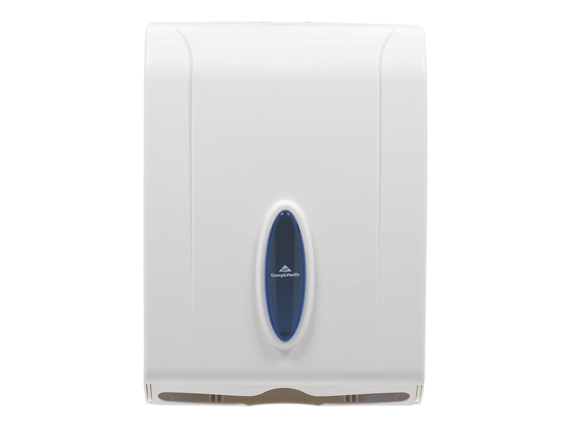 Georgia-Pacific Plastic C-Fold/Multifold Paper Towel Dispenser, White (56630/01)