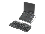 Safco Onyx 12.25" x 12.25" Steel Mesh Adjustable Laptop Stand, Black (2161BL)