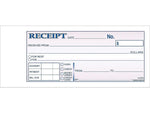 Adams Receipt Book, 7.19" x 2.75", White/Canary, 250 Sheets/Book, 5/Pack (DC2701)