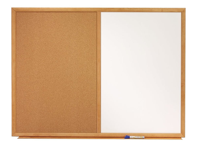 Quartet Standard Cork & Dry Erase Whiteboard, 3' x 2' (S553)