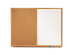 Quartet Standard Cork & Dry Erase Whiteboard, 4' x 3' (QTS554)