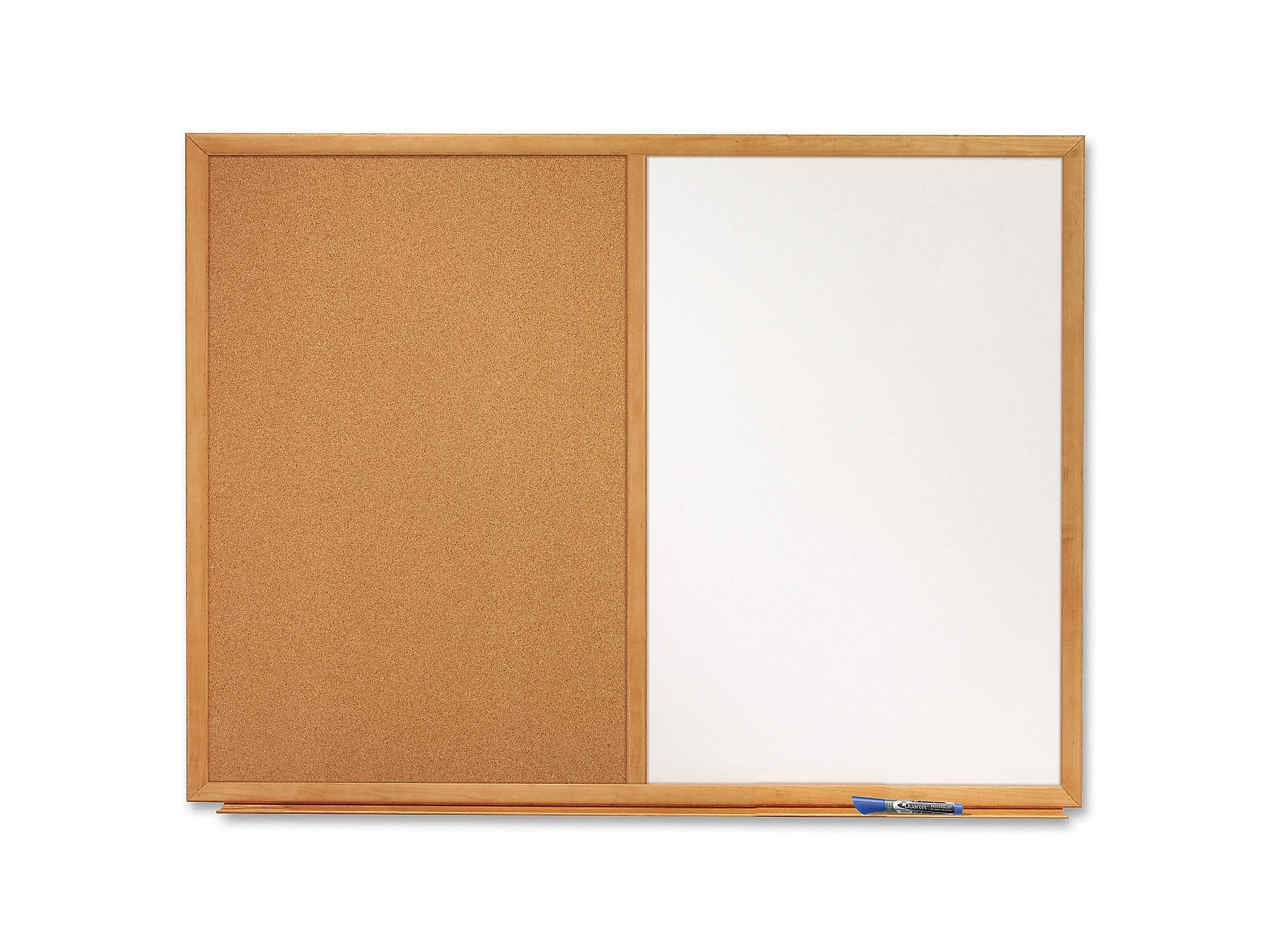 Quartet Standard Cork & Dry Erase Whiteboard, 4' x 3' (QTS554)