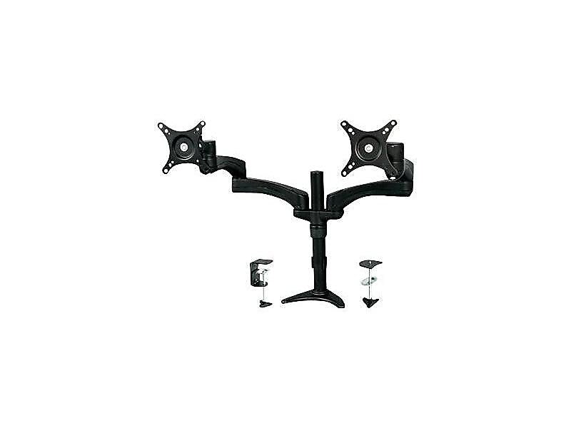 StarTech Dual Monitor Arm Monitor Arm, Up to 24" Monitor, Black (ARMDUAL)