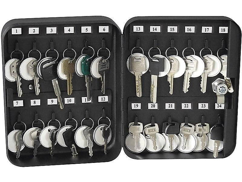 Honeywell 24 Key Cabinet, Black (6105)