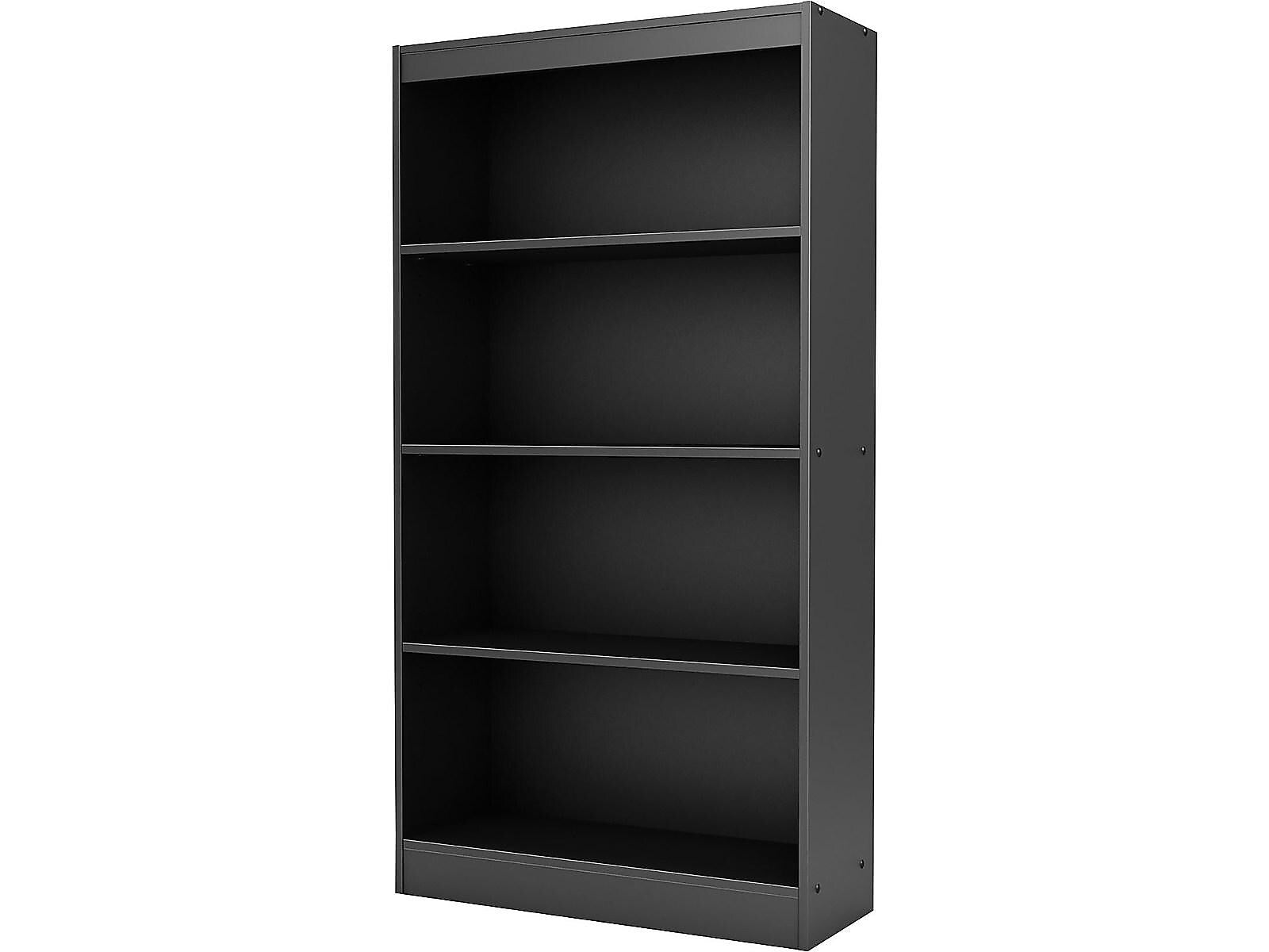 South Shore Axess 4-Shelf Bookcase, Pure Black (7270767)