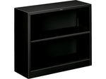 HON Brigade 2-Shelf 29"H Bookcase, Black Steel (HONS30ABCP)
