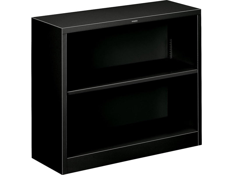 HON Brigade 2-Shelf 29"H Bookcase, Black Steel (HONS30ABCP)