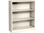HON Brigade 3-Shelf 41"H Bookcase, Putty Steel(HS42ABCL)