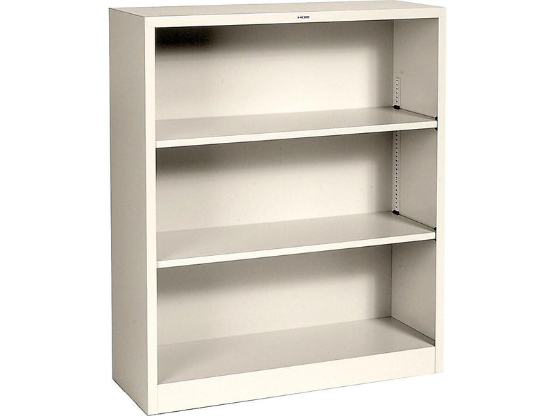 HON Brigade 3-Shelf 41"H Bookcase, Putty Steel(HS42ABCL)