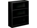 HON Brigade 3 Shelf 41"H Bookcase, Black Steel(HS42ABCP)