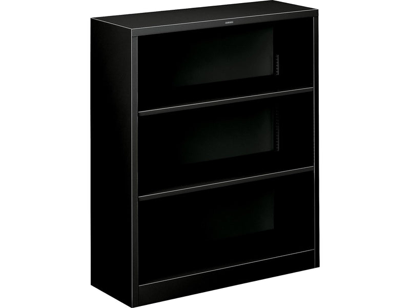 HON Brigade 3 Shelf 41"H Bookcase, Black Steel(HS42ABCP)