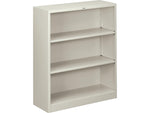 HON Brigade 3-Shelf 41"H Bookcase, Light Gray Steel(HS42ABCQ)