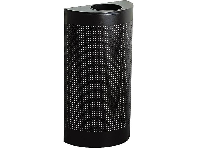 Rubbermaid Indoor Trash Can w/ No Lid, Black Steel, 12 Gal. (FGSO1220PLBK)