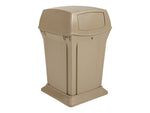 Rubbermaid Ranger Container Can w/Lid, Beige Polyethylene, 45 Gal. (FG917388BEIG)