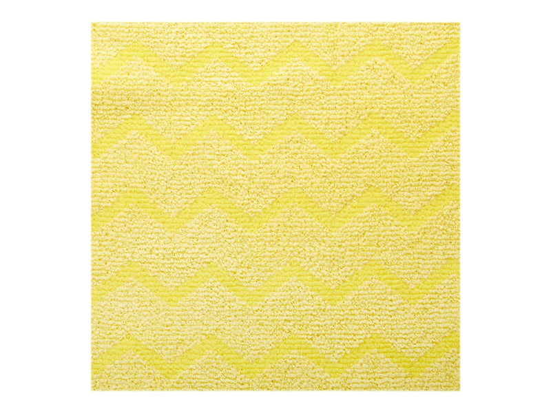 Rubbermaid HYGEN Microfiber Cleaning Cloths, 16" x 16", Yellow, 12 Cloths/Pack (FGQ61000YL00)