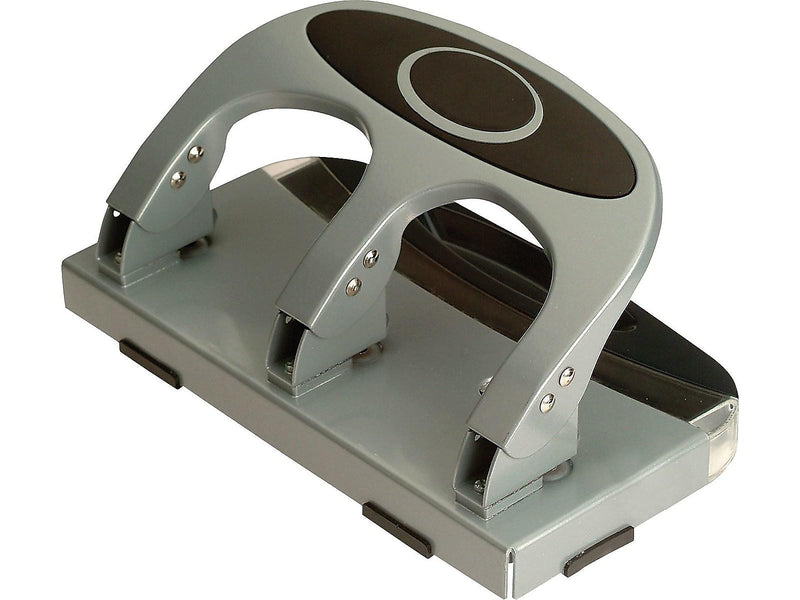Officemate Deluxe Desktop 3-Hole Punch, 45 Sheet Capacity, Silver (90100)