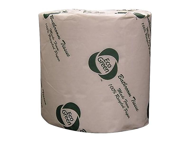 Eco Green Standard Toilet Paper, 2-Ply, White, 550 Sheets/Roll, 80 Rolls/Carton (EB8543)