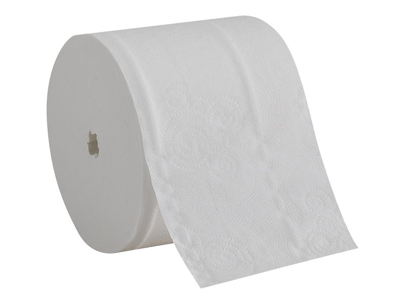 Angel Soft Professional Series Compact Recycled Coreless Toilet Paper, 2-Ply, White, 750 Sheets/Roll, 36 Rolls/Carton (19371)
