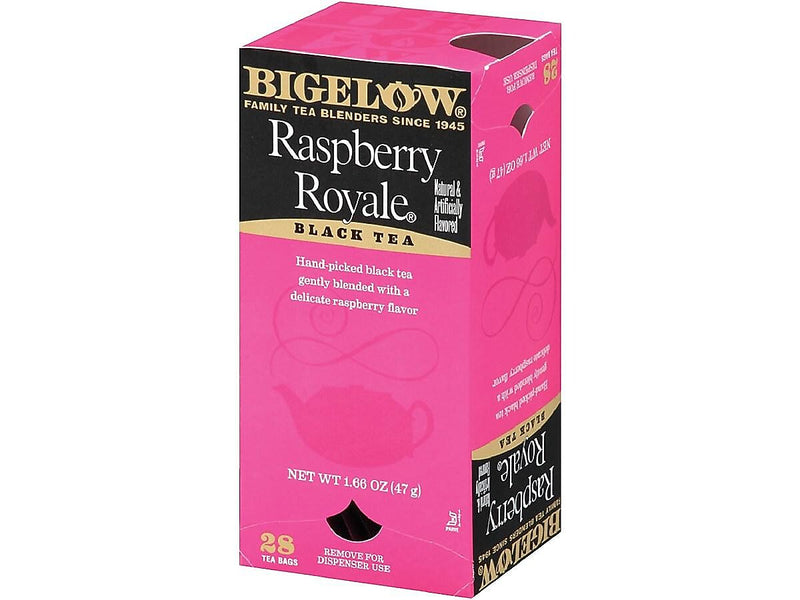 Bigelow Raspberry Royale Black Tea Bags, 28/Box (RCB003401)