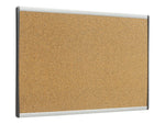 Quartet Arc Cubicle Cork Bulletin Board, Aluminum Frame, 18"H x 30"W (ARCB3018)