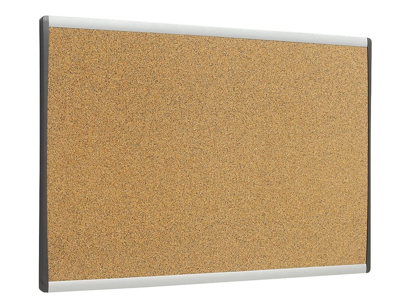 Quartet Arc Cubicle Cork Bulletin Board, Aluminum Frame, 18"H x 30"W (ARCB3018)