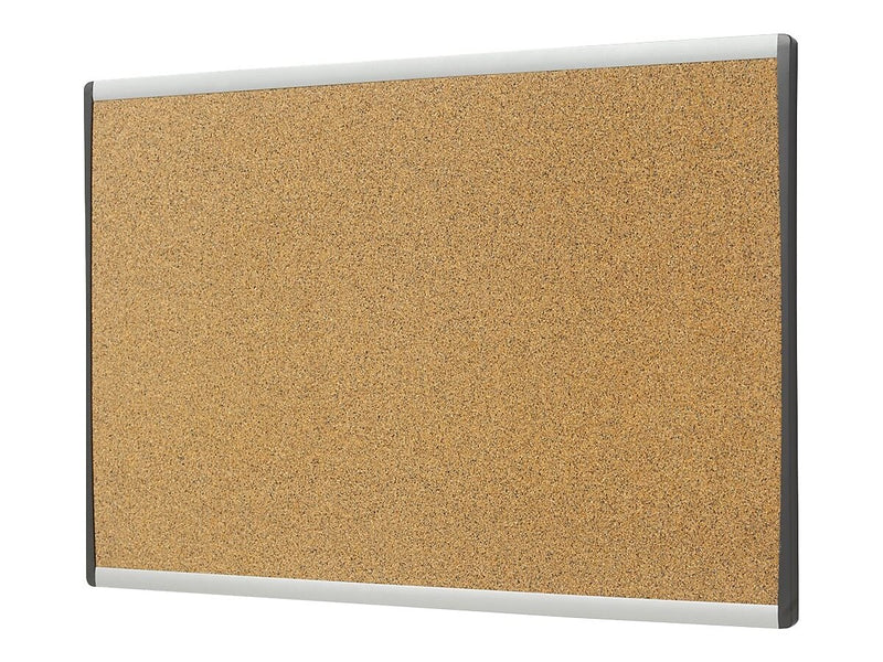 Quartet Arc Cubicle Cork Bulletin Board, Aluminum Frame, 18"H x 30"W (ARCB3018)