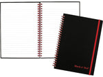 Black N' Red 1-Subject Professional Notebooks, 5.875" x 8.25", Wide Ruled, 70 Sheets, Black (JDK-C67009)