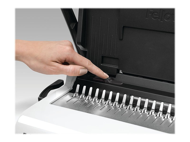 Fellowes Star+ Comb Binding Machine, 150 Sheet Capacity, White/Black (5006501)
