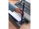 Fellowes Galaxy-E Comb Binding Machine, 500 Sheet Capacity, Metallic Silver/Black (5218301)