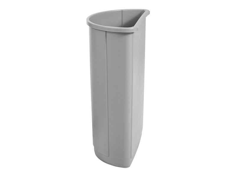 Rubbermaid Untouchable Indoor, Outdoor Trash Can w/ no Lid, Gray Polyethylene, 21 Gal. (FG352000GRAY)