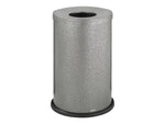 Safco Indoor Trash Can w/ no Lid, Black Speckle Steel, 35 Gal. (9677NC)