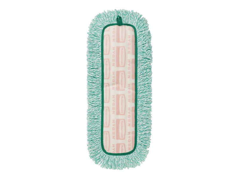 Rubbermaid Commercial HYGEN Microfiber Dust Mop Pad, Green (FGQ41800GR00)